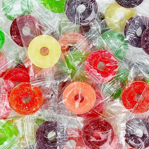 Life Savers - Caramelos duros a granel de 10 sabores, bolsa de 2 libras de caramelos duros a granel envueltos individualmente, Lifesavers envueltos