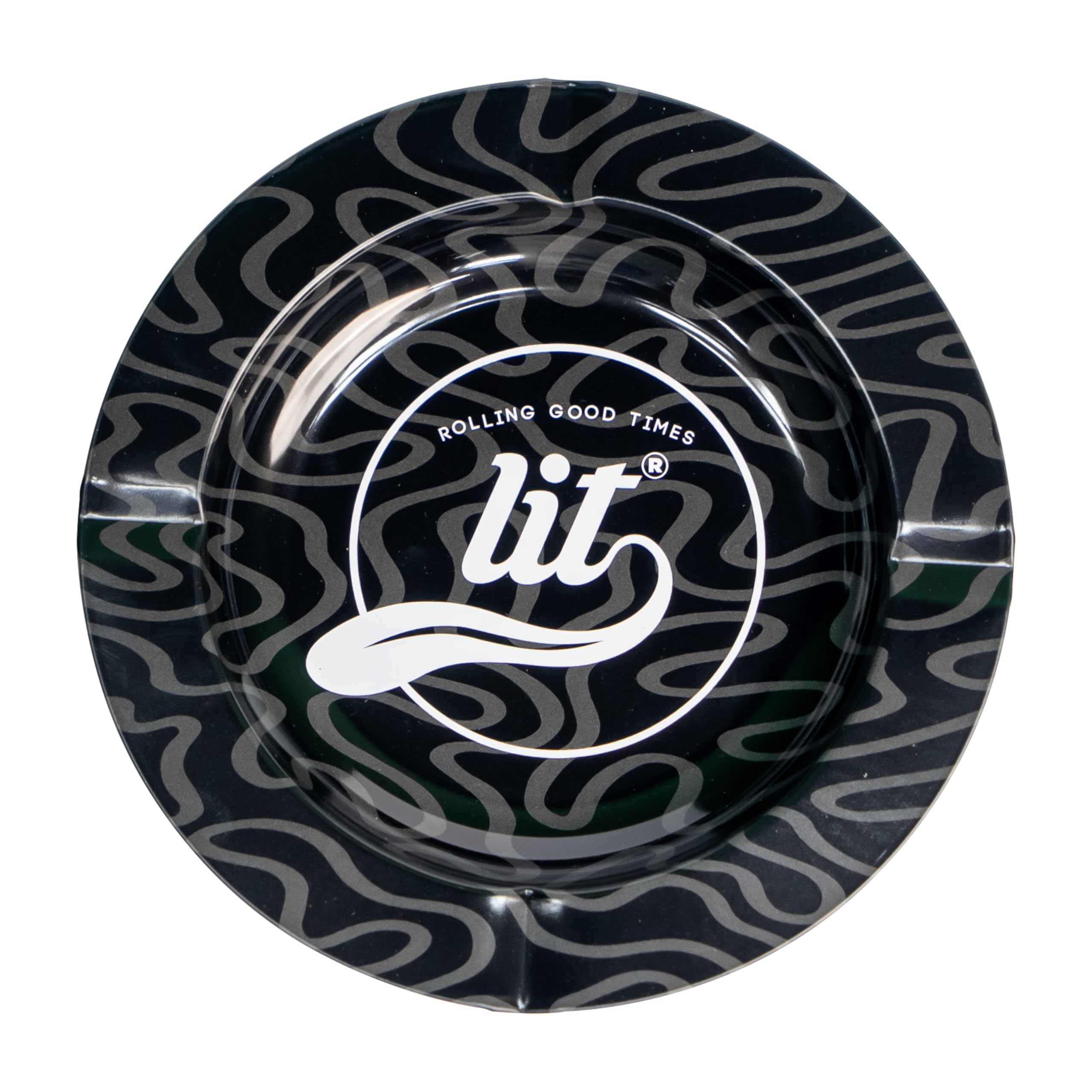 LIT Rolling Metal Tray, Black ashestray, Round Tray, ashestray for Litting and Other Stuff for Home, ashestrayfor Cigarette Stylish, ashestray for Home, Car ashestray, LITAF Accessories (11x15cm)-image-22