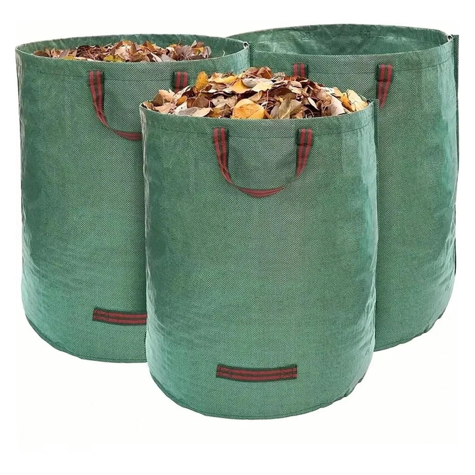 3 pezzi Sacchi for rifiuti da giardino resistenti, pieghevoli, riutilizzabili, for una facile conservazione, guanti da 272 l