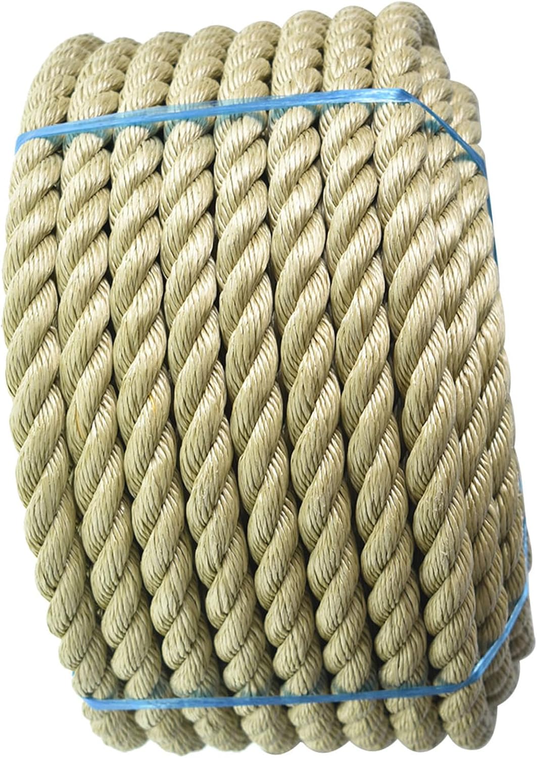 findmall Polyethylene Rope 3/4in 100ft 3 Strand for Indoor and Outdoor Camping Swing
