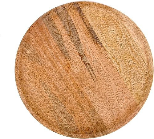 Miniatura 6 de Alpha Living Home Placa de carga de madera, juegos de platos de carga de madera, cargadores de madera para platos de cena, manteles individuales de