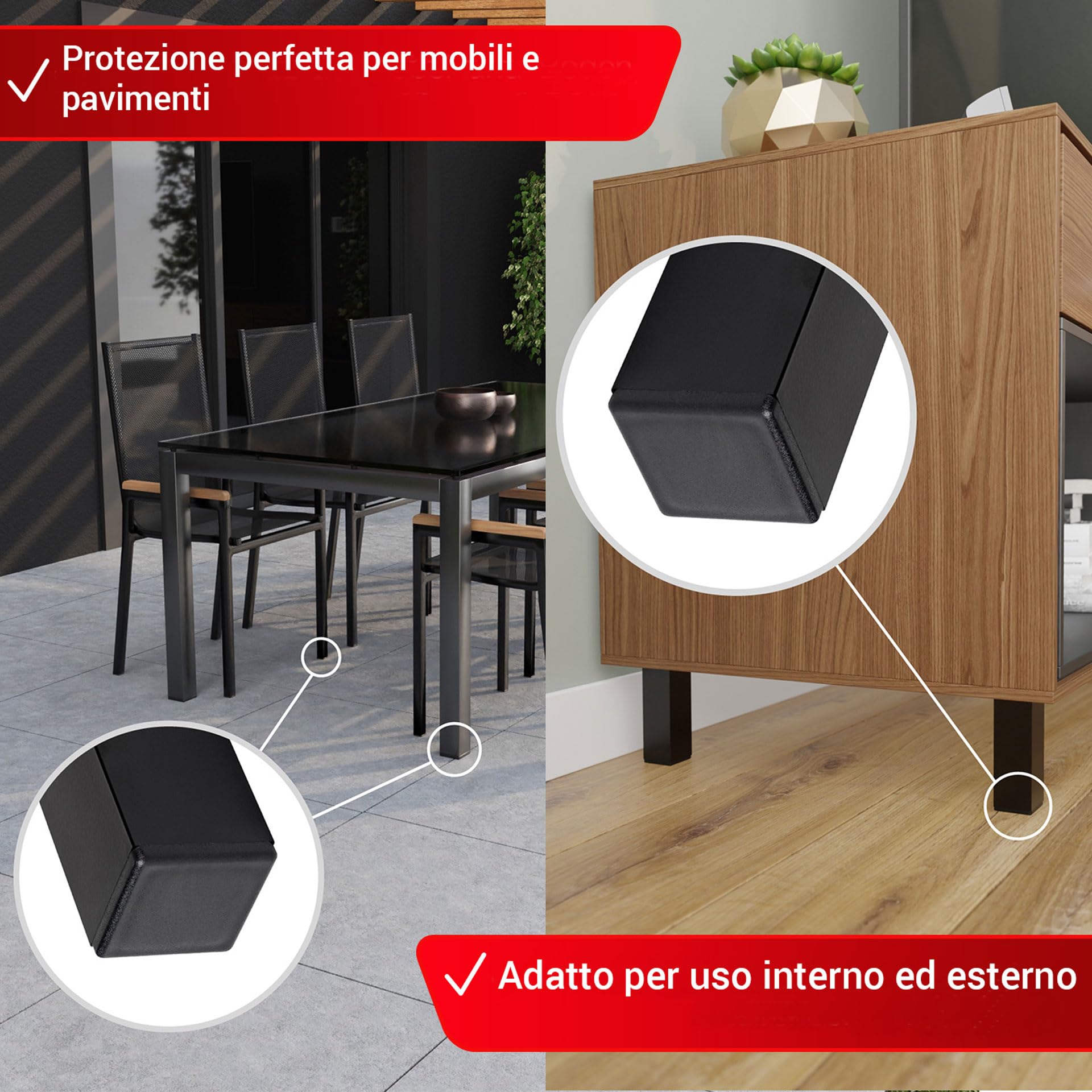 Tappi Per Tubi Quadrati 60x60 Mm - Copertura In Plastica Per Tubi, Pali E Recinzioni - Foto 12