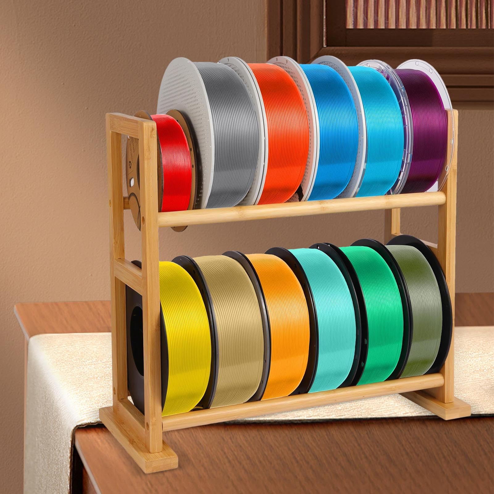 Filament Spulenhalter Ständer Organizer Verbrauchsmaterial Management | 3D-Drucker Filament Lagerregal Für Zuhause, Werkstatt, Studio, Labor Und Unternehmen