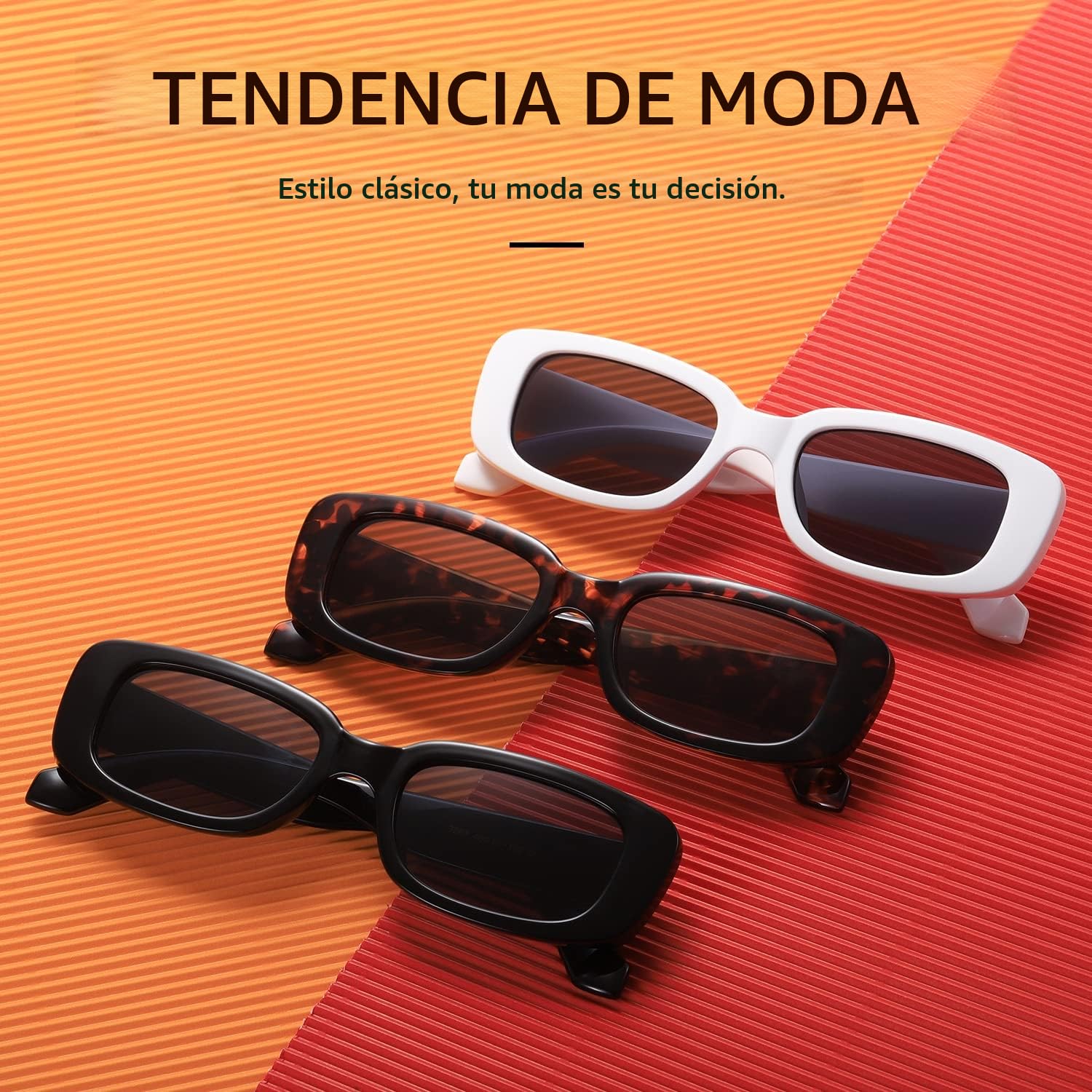 kimorn Gafas de sol rectangulares para mujeres y hombres, gafas de moda Retro a la moda de los años 90, marco cuadrado de protección UV 400 Vintage K1200