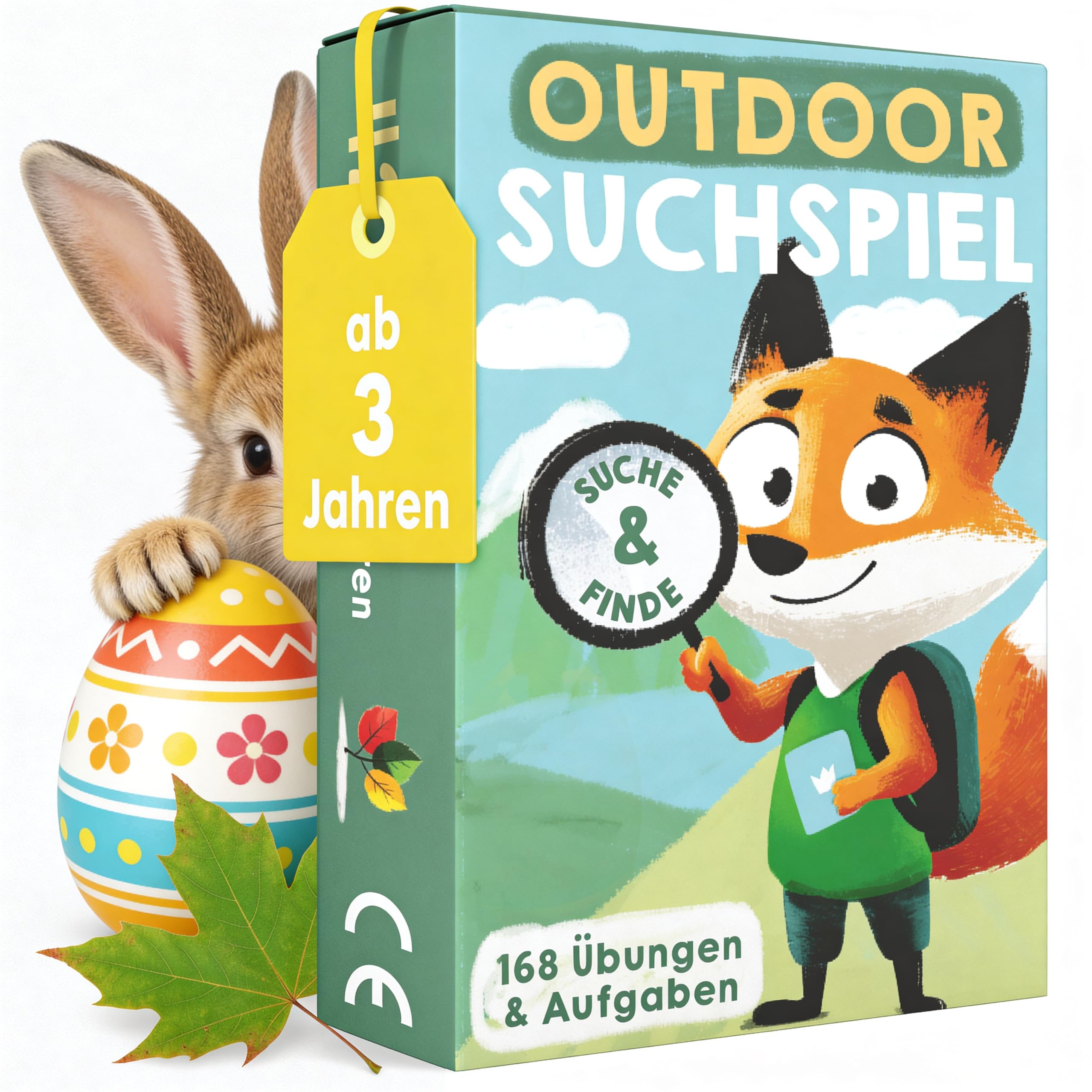 TWIVEE - Schatzsuchekarten - Finde es Suchspiel - Gefunden Outdoor Suchspiel Kinder - Spiele ab 3, 4, 5, 6, 7, 8, 9 Jahren - Entdeckerkarten - Natur - Schatzsuche - Spielzeug Junge & Mädchen