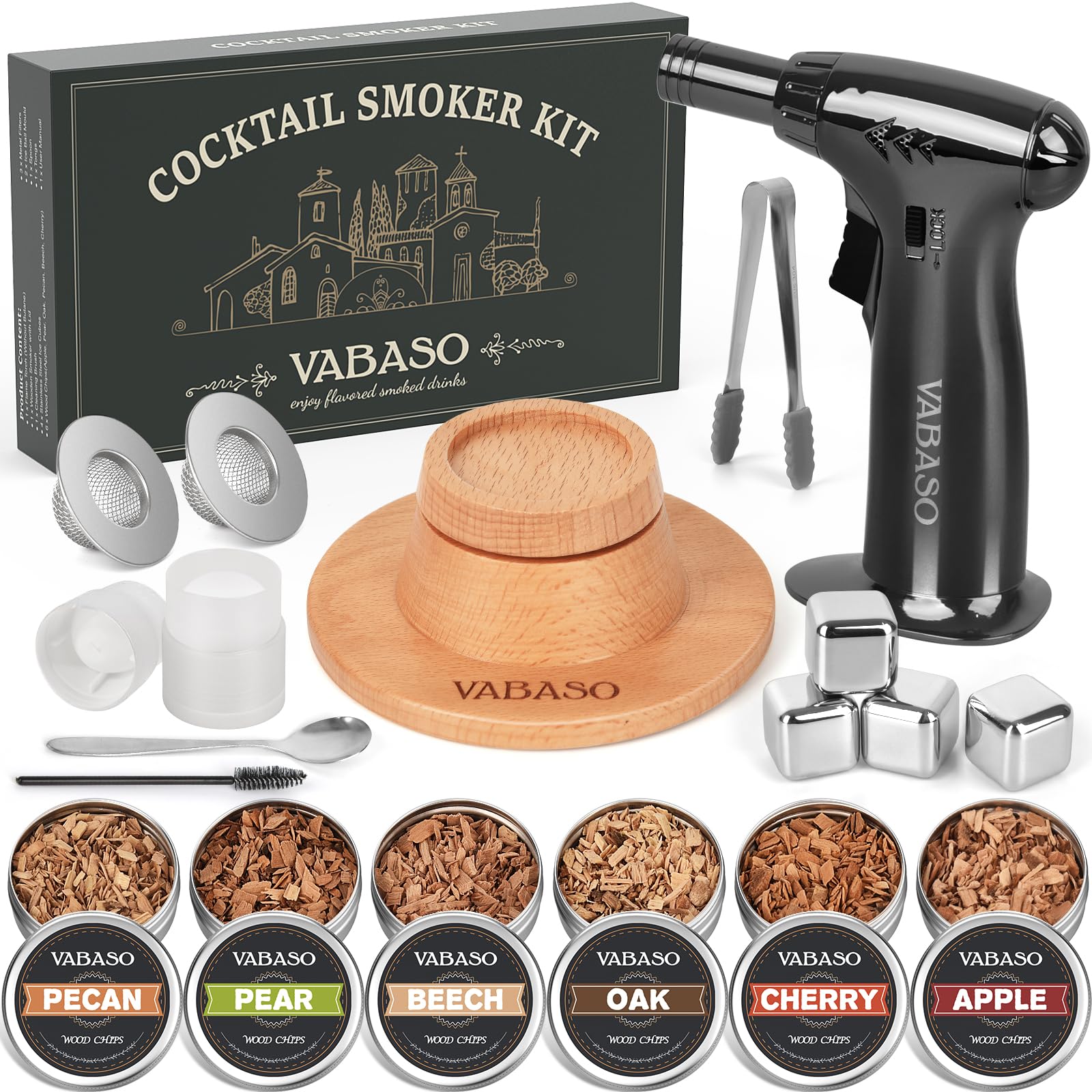 Amazon.com: Whiskey Smoker Kit with Torch - 6 Flavors Wood Chips