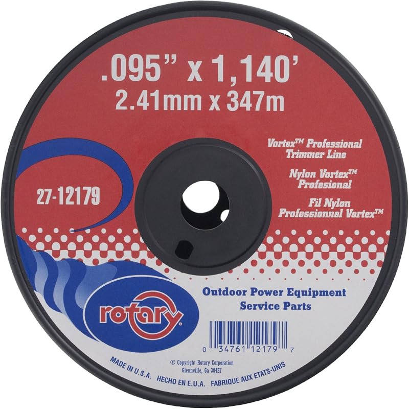 Artículo giratorio 12179, hilo de corte Vortex de 0,095 x 1140 pies, carrete grande de 5 libras