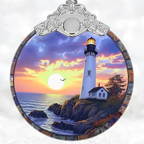 Miniatura 7 de Adornos de decoración navideña, adorno de vidrio manchado, adornos para árbol de Navidad, adorno de regalo 2025, regalo de Navidad para amigo