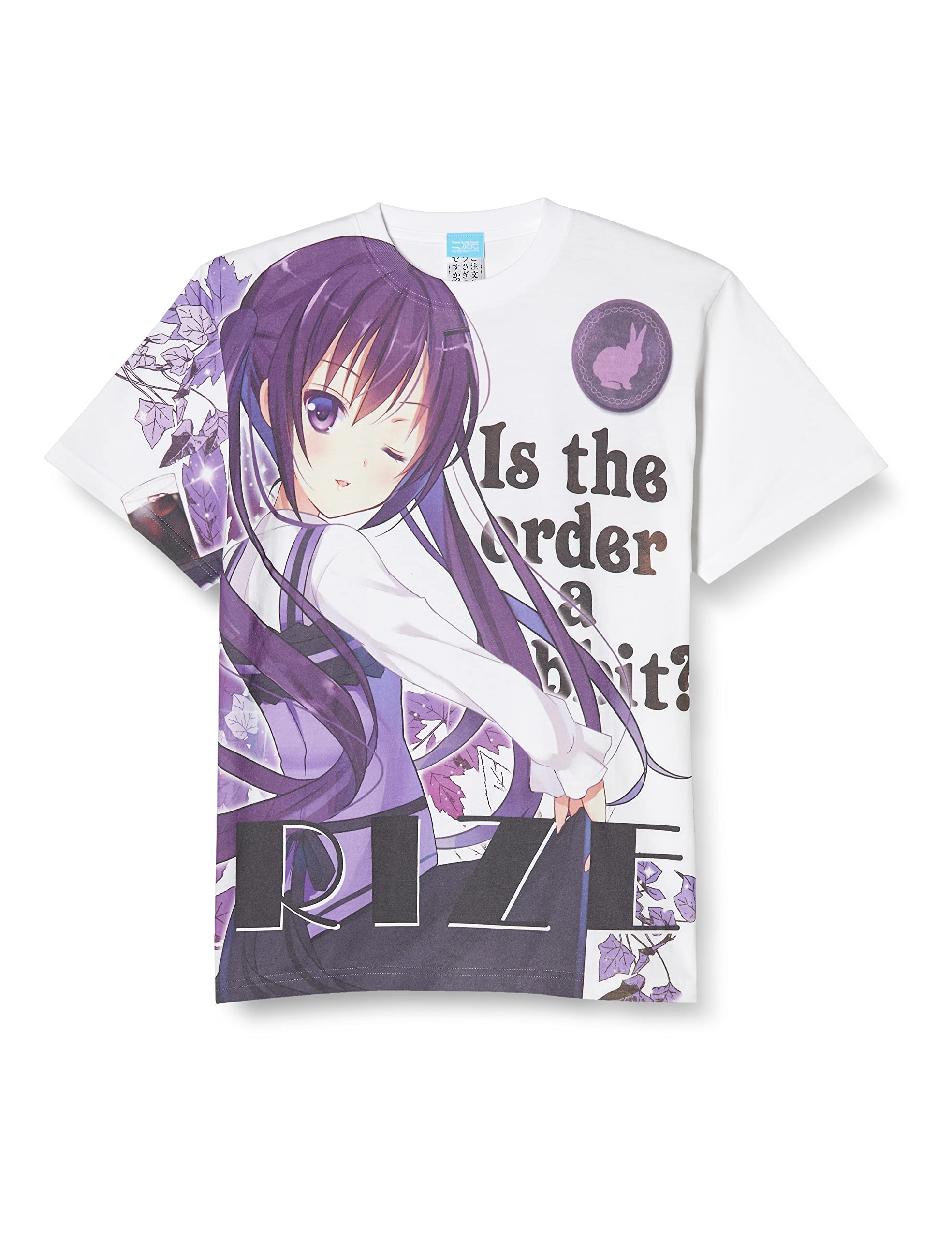 ご注文はうさぎですか？ リゼ フルグラフィックtシャツ 二次元コスパ