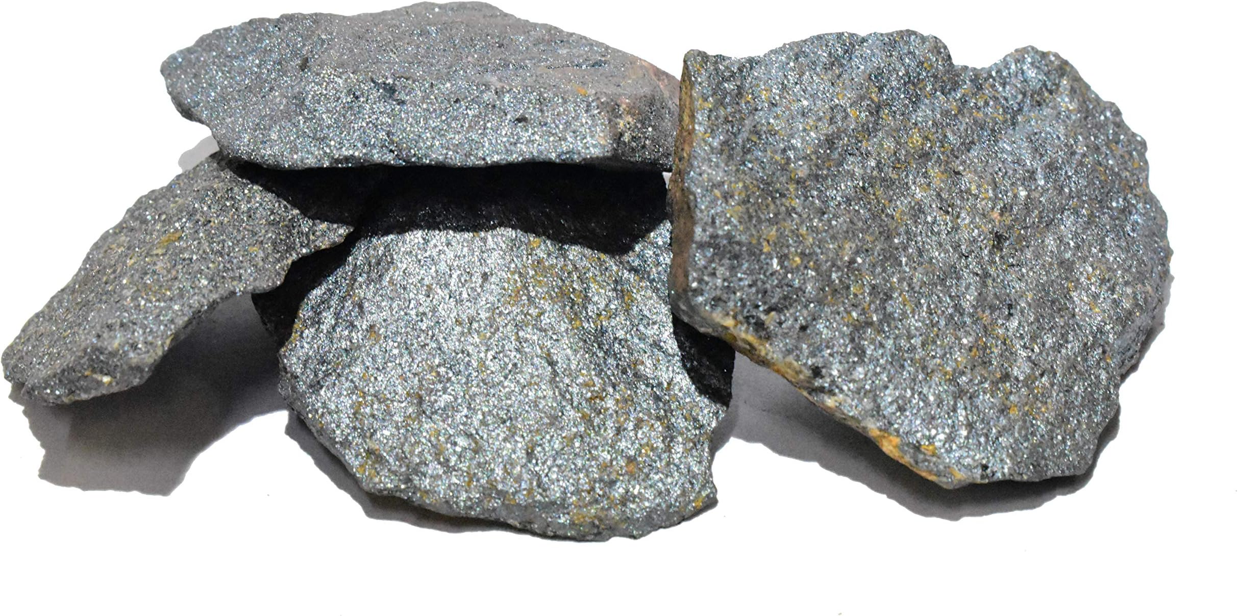Pyramid Tatva Raw - Hematite 250 gm Rough Stone Natural Healing Crystal Stone Reiki Chakra Balancing