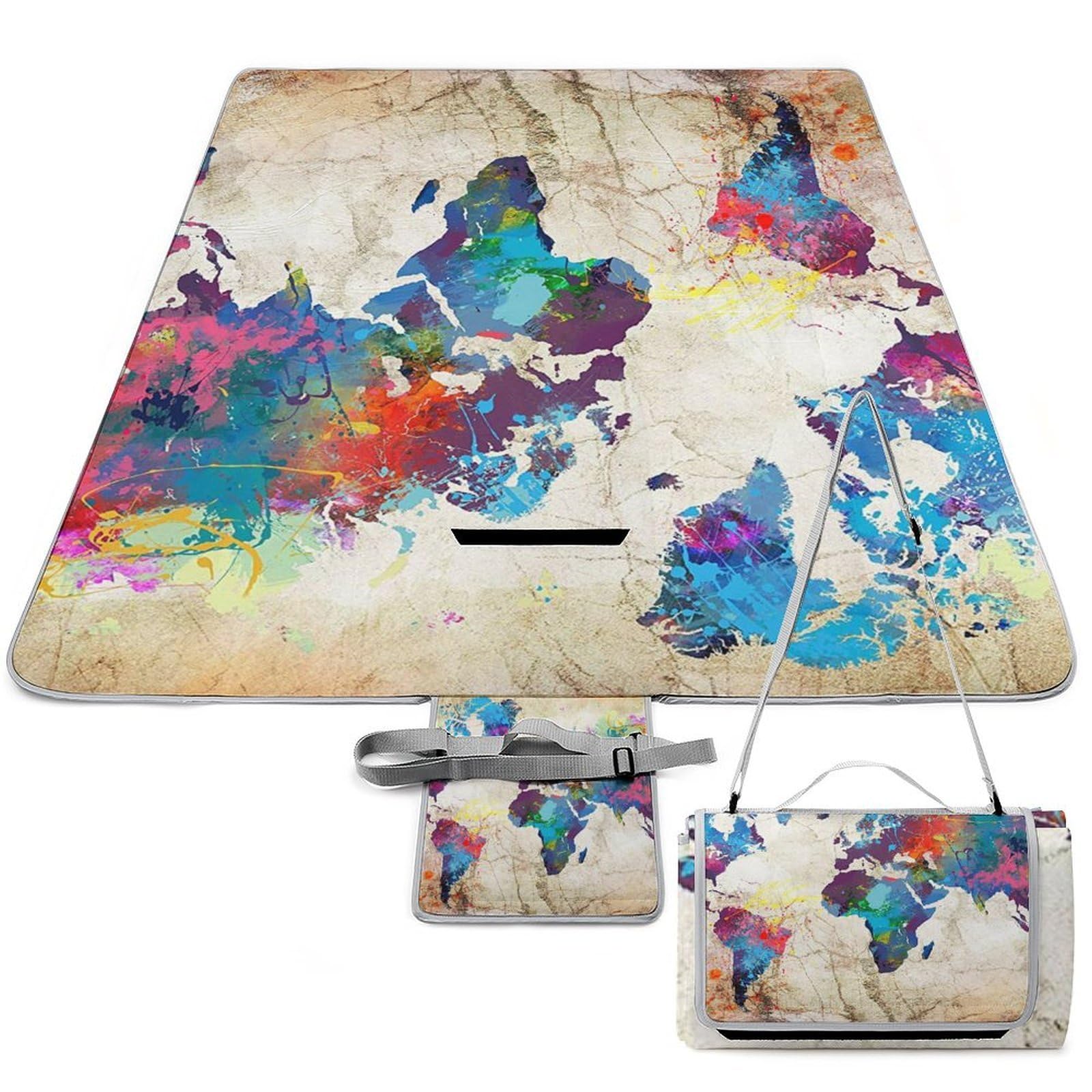 Tapis de camping pliable imperméable avec couverture pique-nique portable