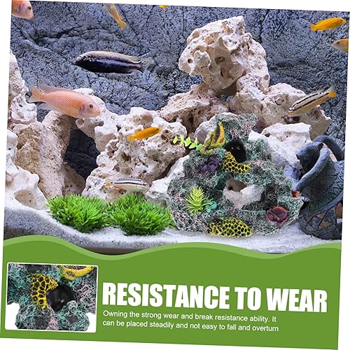 Miniatura 4 de Paisajismo Simulación Rockery Decoración de reptiles Tanque de reptiles Planta Rocas Acuario Refugio Acuario Escondite Piedra pecera Paisajismo
