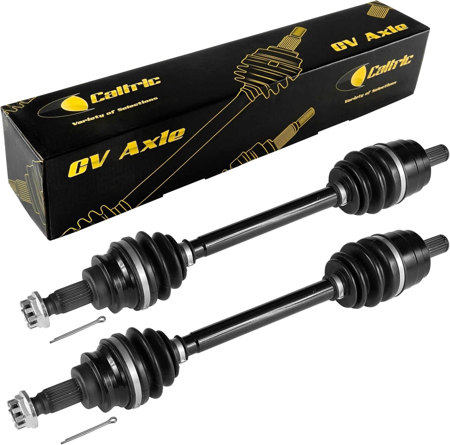 Caltric Rear Right and Left Complete Cv Joint Axles Compatible with Honda Trx680Fa Trx680Fga Rincon 680 4X4 2006-2017
