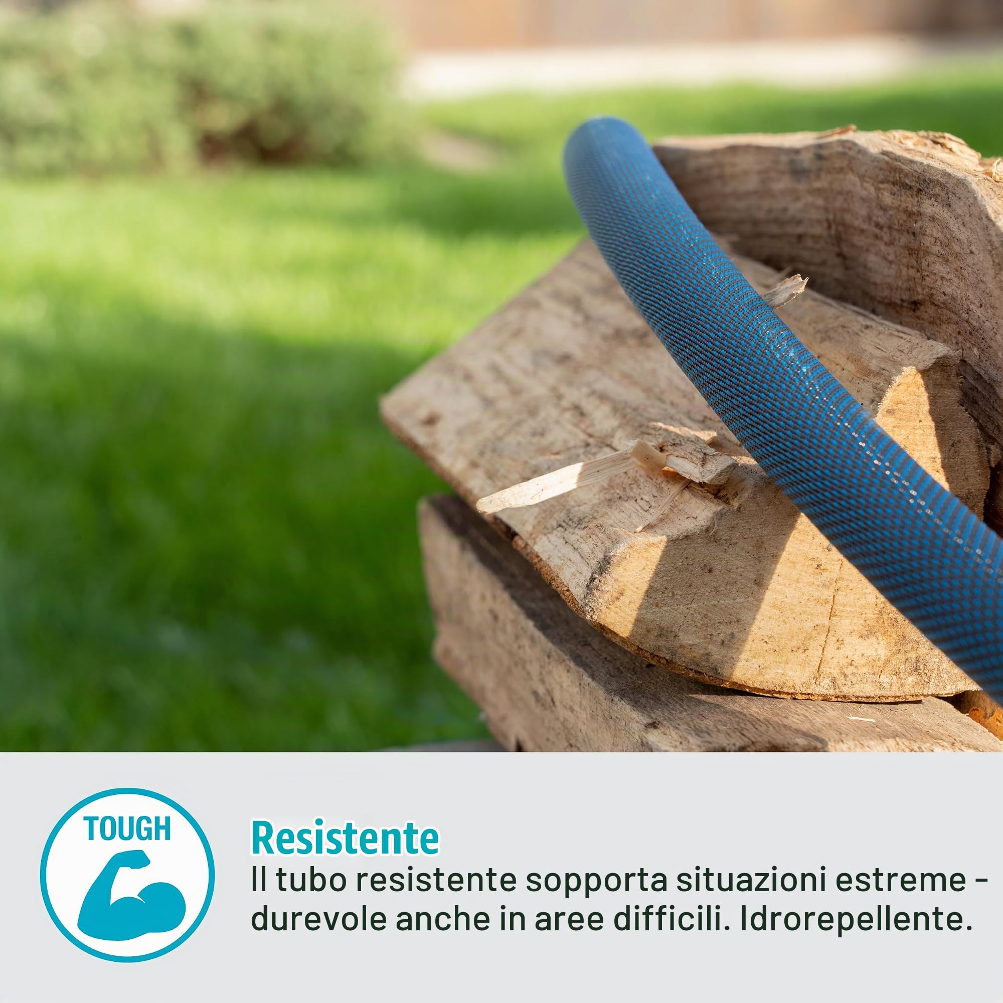 Gardena Liano Xtreme 3/4 pollici, set da 20 m: tubo da giardino in tessuto molto robusto, per rubinetti interni, con tubo interno in PVC, peso ridotto, resistente alle intemperie (18480-20)
