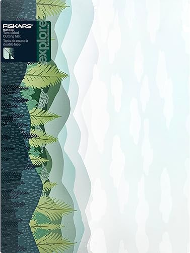 Fiskars Alfombrilla de corte autorreparable con rejilla para costura, acolchado y manualidades, cuadrícula de 18 x 24 pulgadas, diseño de