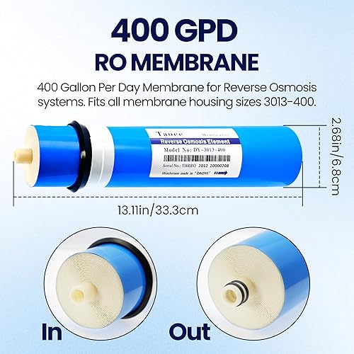 Miniatura 2 de Membrana de ósmosis inversa 3013-400G Sistema de filtro de agua de reemplazo de filtro de agua Membrana 400 GPD RO Membrana