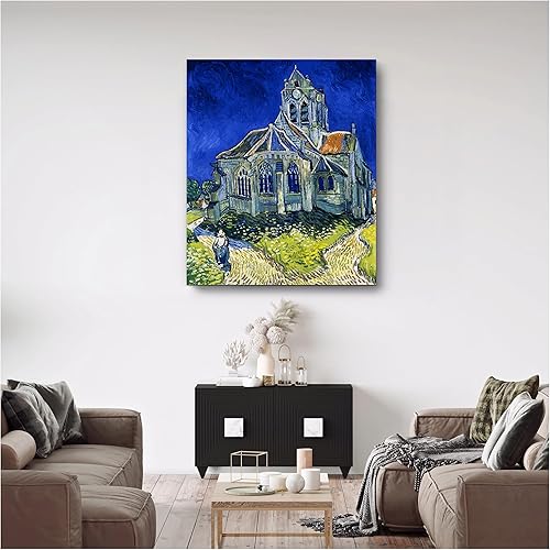 Miniatura 320 de A&T ARTWORK The Starry Night de Vincent Van Gogh. Tamaño del marco: 36 x 30 pulgadas, tamaño de la imagen: 30 x 24 pulgadas, reproducciones clásicas