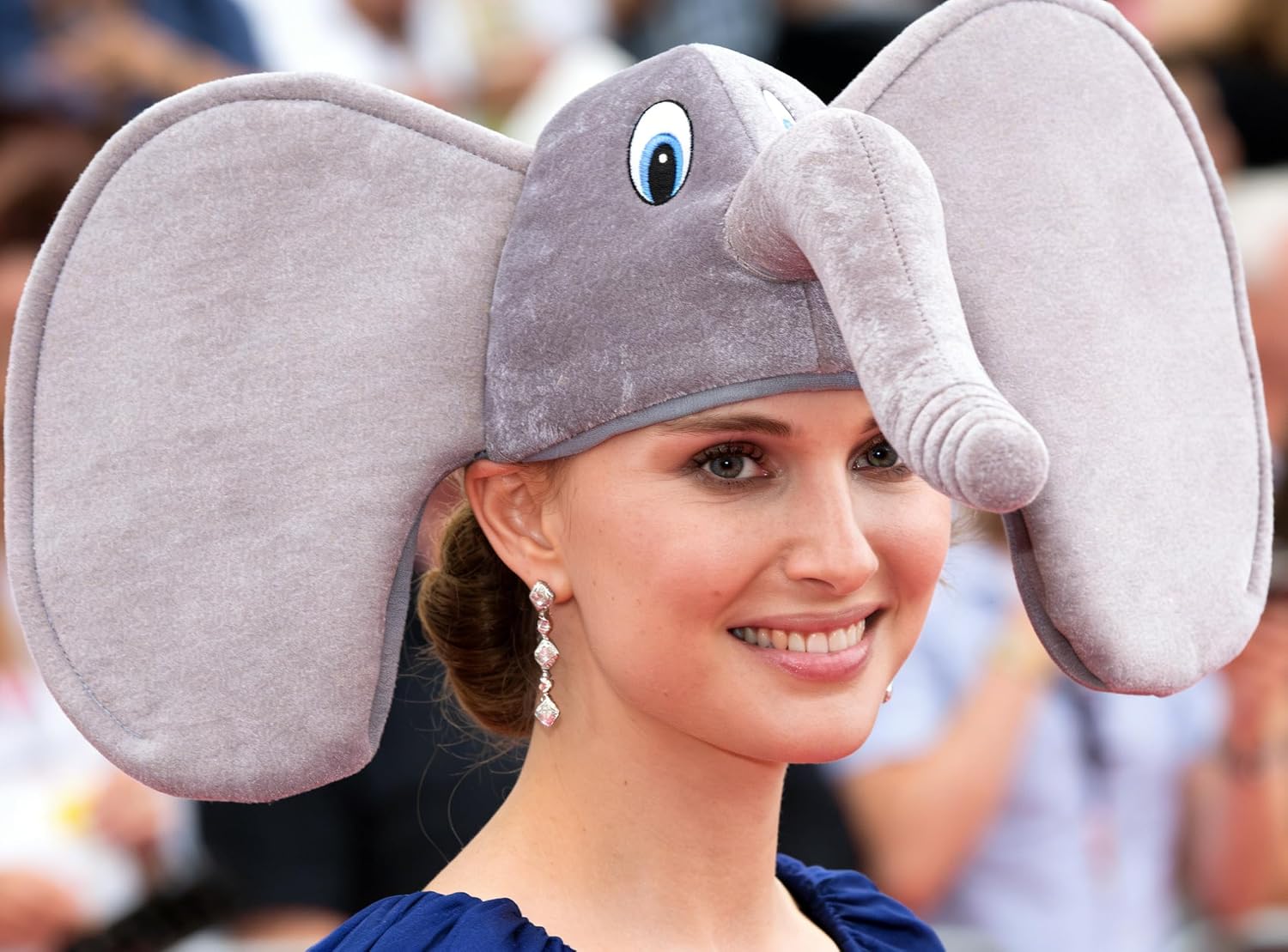 Funny Elephant Hat Costume Plush Zoo Animal Costume Hats Mask Adult Halloween Christmas Party Props