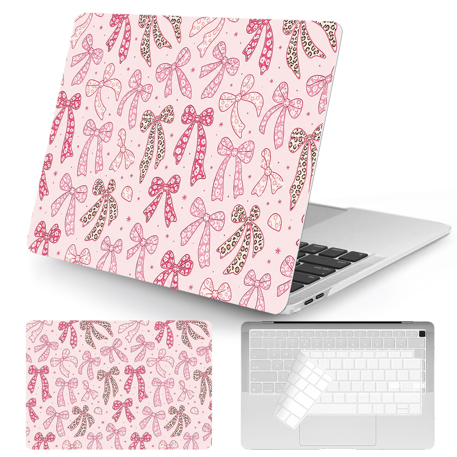 Funda MacBook Air 13 contra teclado manchado y carcasas rayadas A2337 A2179 M1 rosa 8