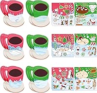 Vista 23 de CY2SIDE 12 juegos de calcomanías de arte de escena de animales del bosque de otoño para niños, crea una escena del bosque de otoño con calcomanías