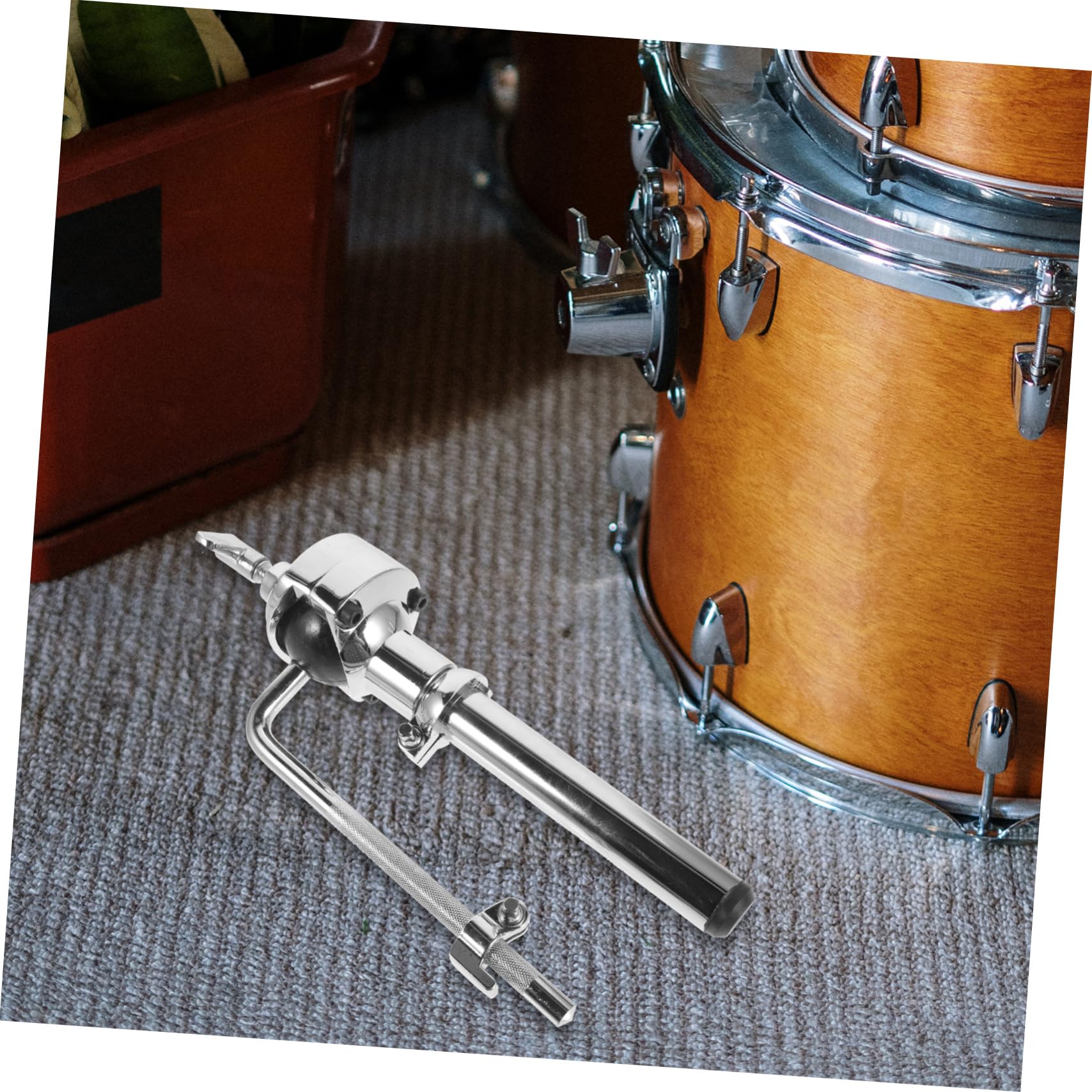 UPKOCH Supporto Per Tom Drum in Lega Di Zinco Leggero e Resistente, Staffa Singola Per Strumento a Percussione, Accessori Hardware Per Batteria Per Musicisti Principianti