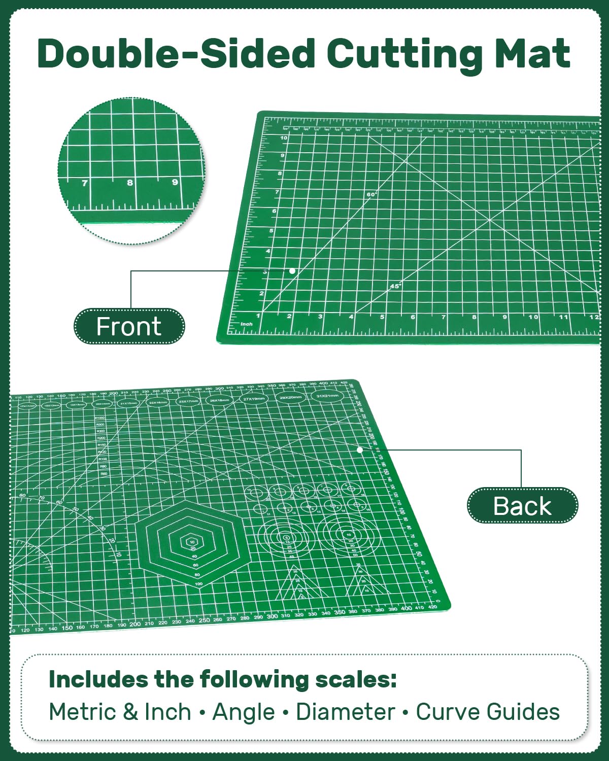 Self Healing Cutting Mat - 11" x 17" -2 Self Healing Cutting Mat - 11" x 17" -2