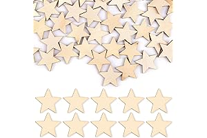 Framendino: Unleash Your Creativity with 100 Unfinished Wooden Stars for Enchanting Crafts and DIY Decor