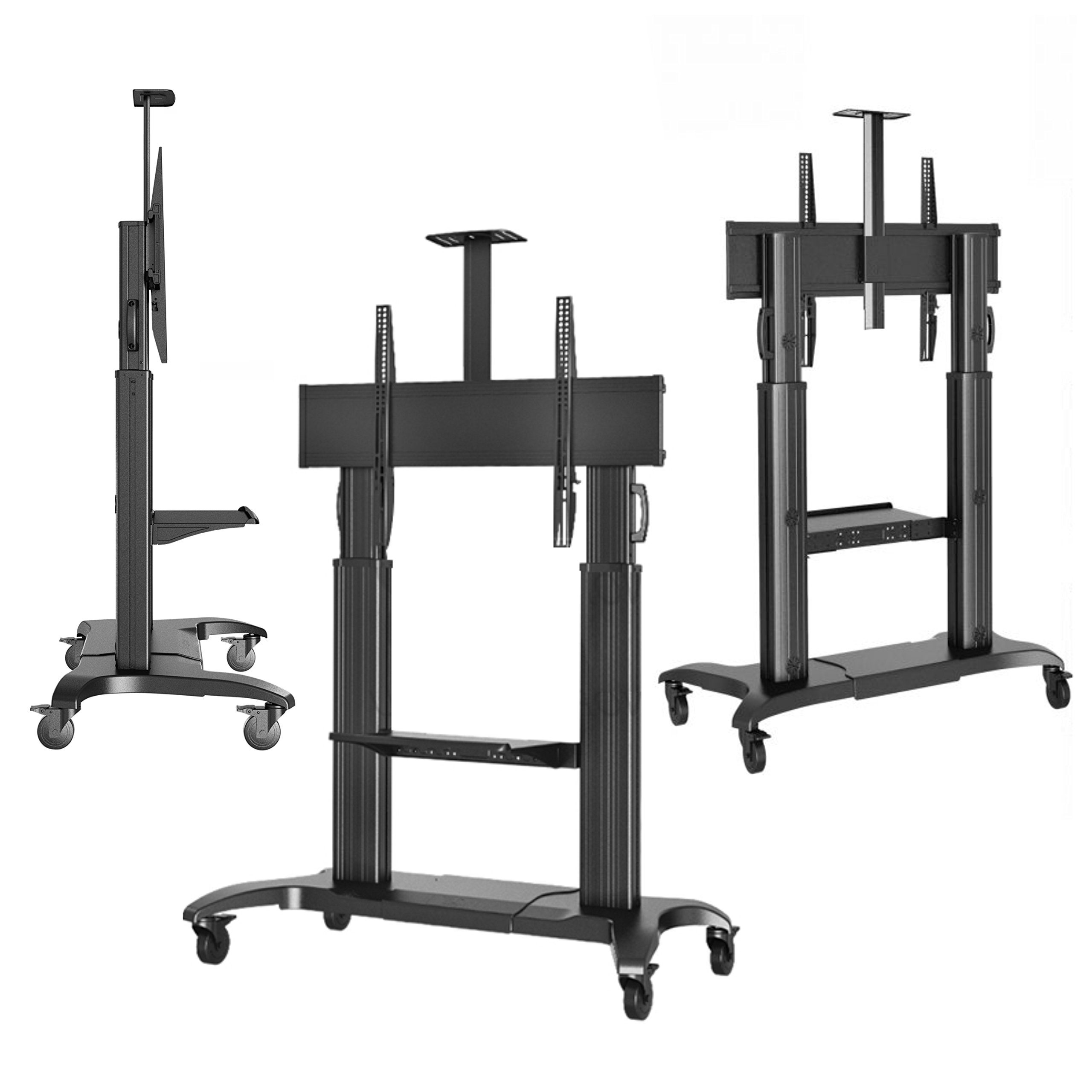 Heavy Duty Mobile TV Stand TV Cart with Wheels for 60” 100 Inch LCD