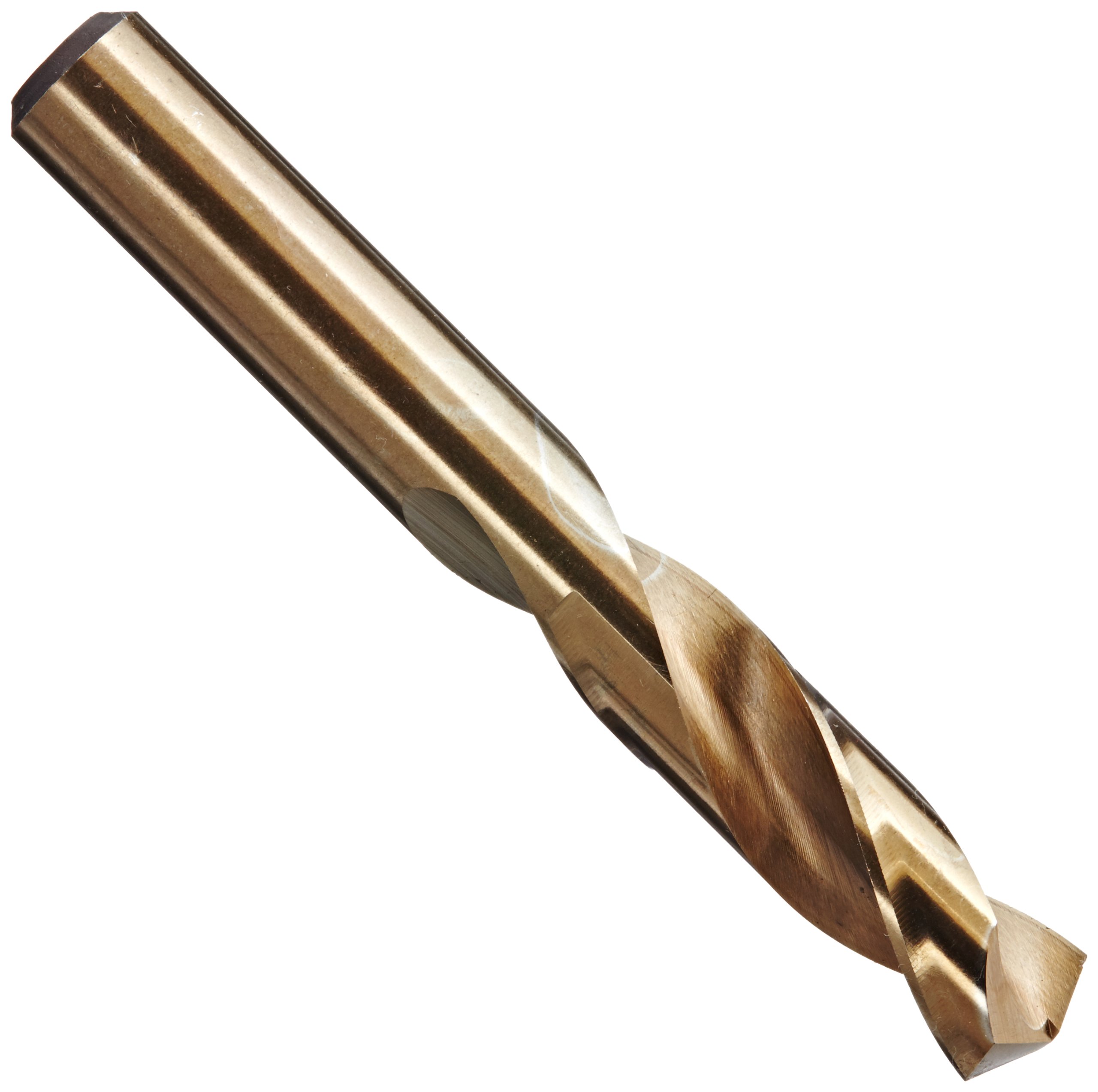 YG-1 D1118 High Speed Steel Screw Machine Drill Bit, Uncoated Finish, Straight Shank, Slow Spiral, 135 Degree, 3/8