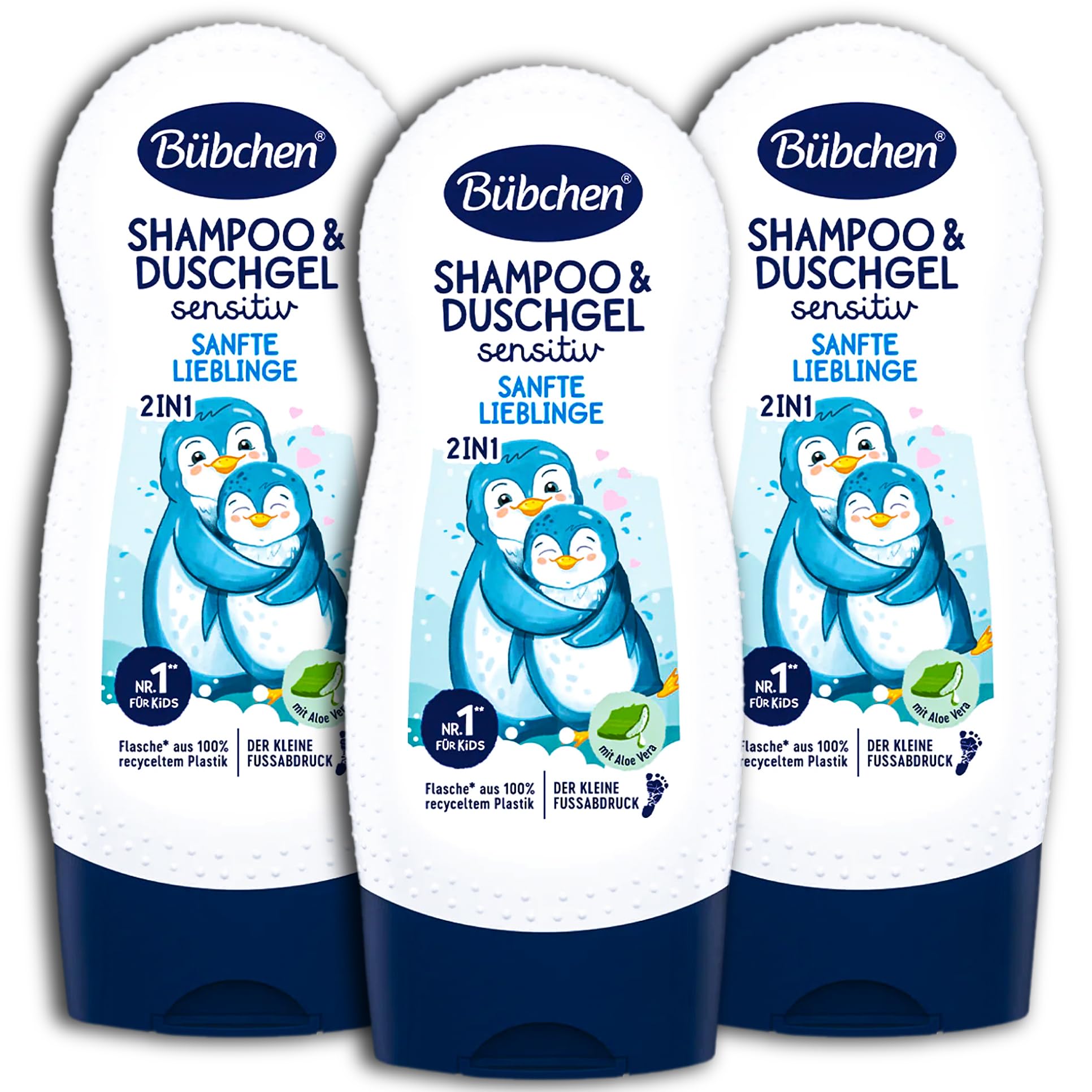 3 Pack Bübchen Children Shampoo & Shower Gel 2in1 Gentle Lieblinge Sensitive 3 X 230 ML
