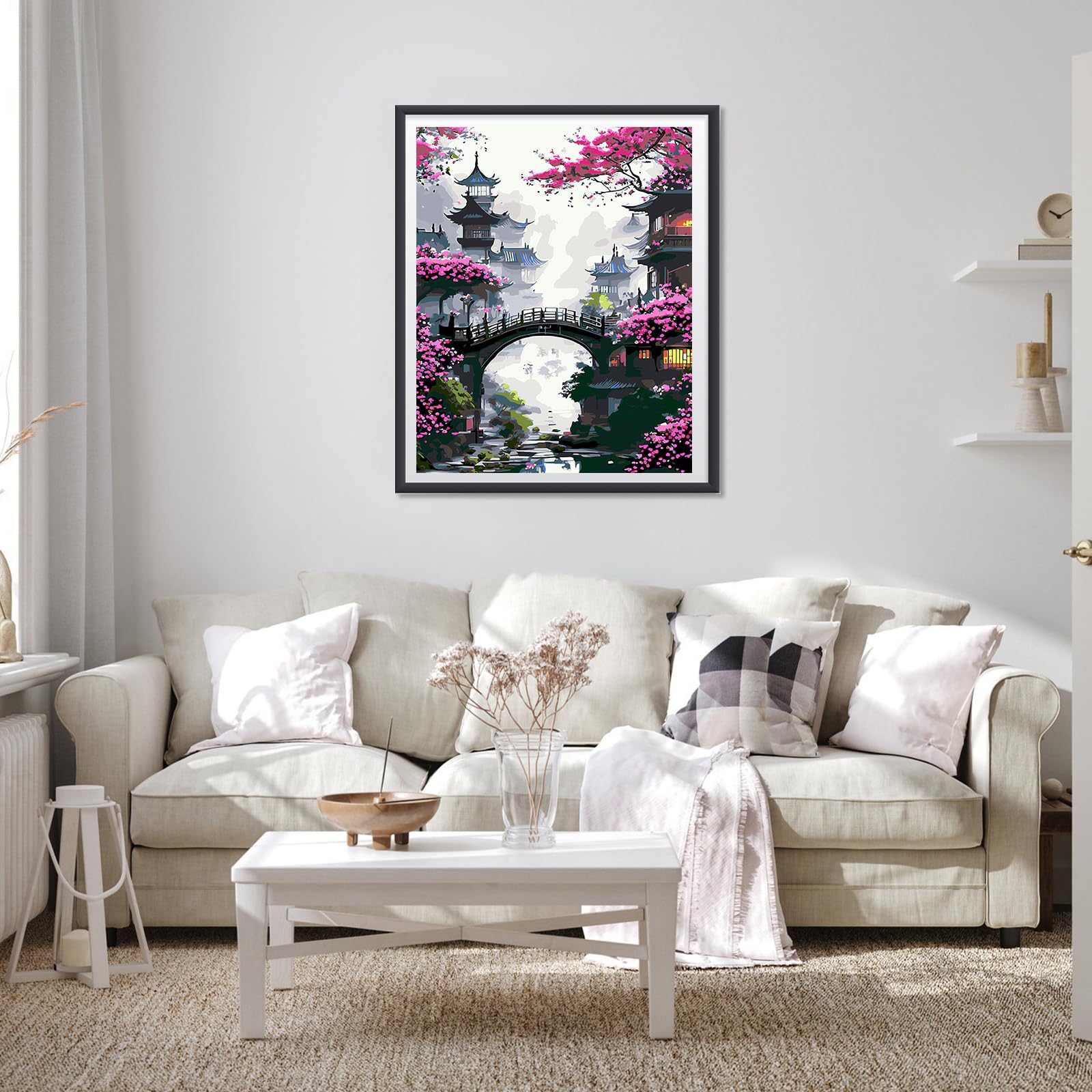 Kits Peinture Par Numéro Paysage - Vallée 40x50 Cm, Sans Cadre - Idéal Pour Adultes, Relaxant !
