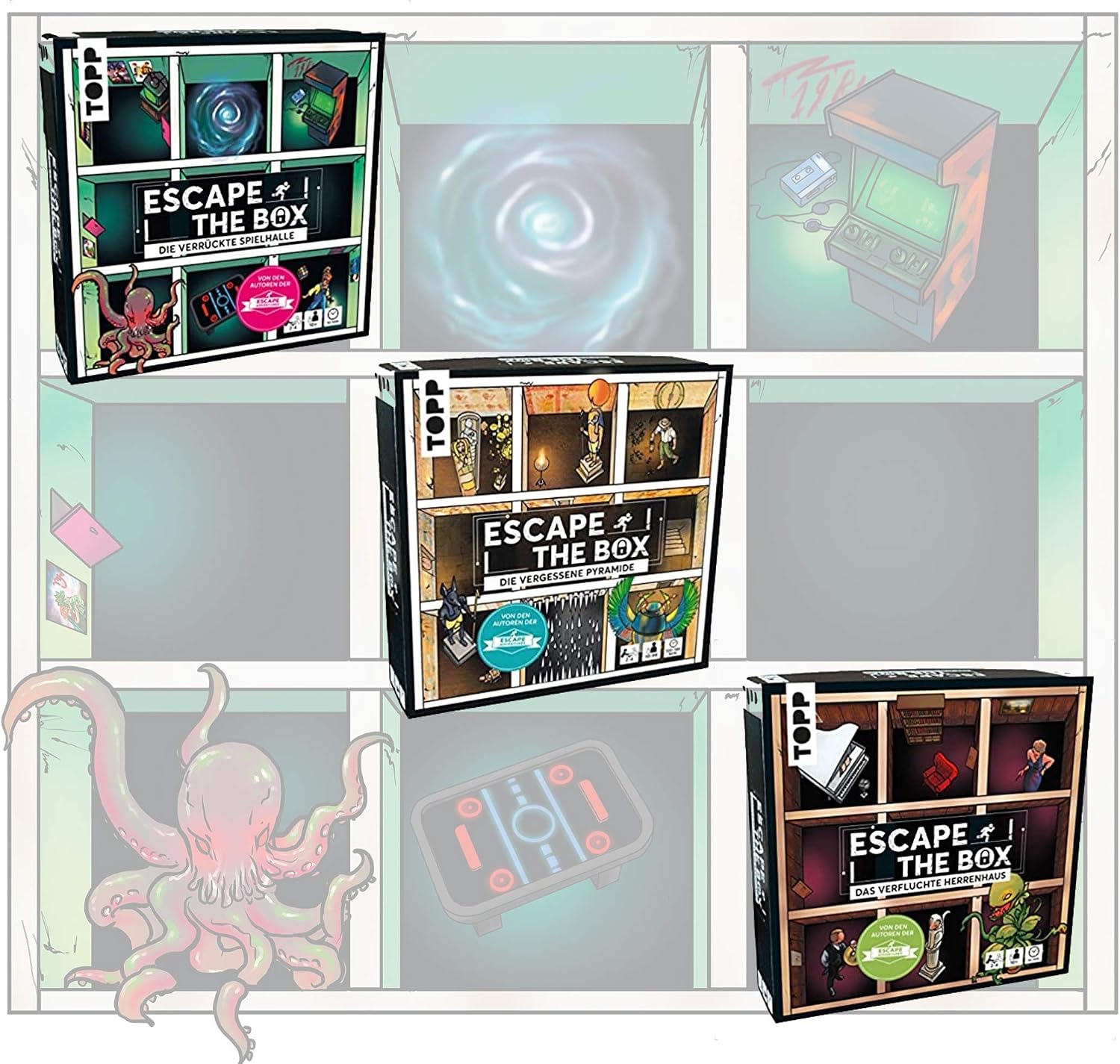 Escape The Box – Das verfluchte Herrenhaus: Das ultimative Escape-Room-Erlebnis als Gesellschaftsspiel!