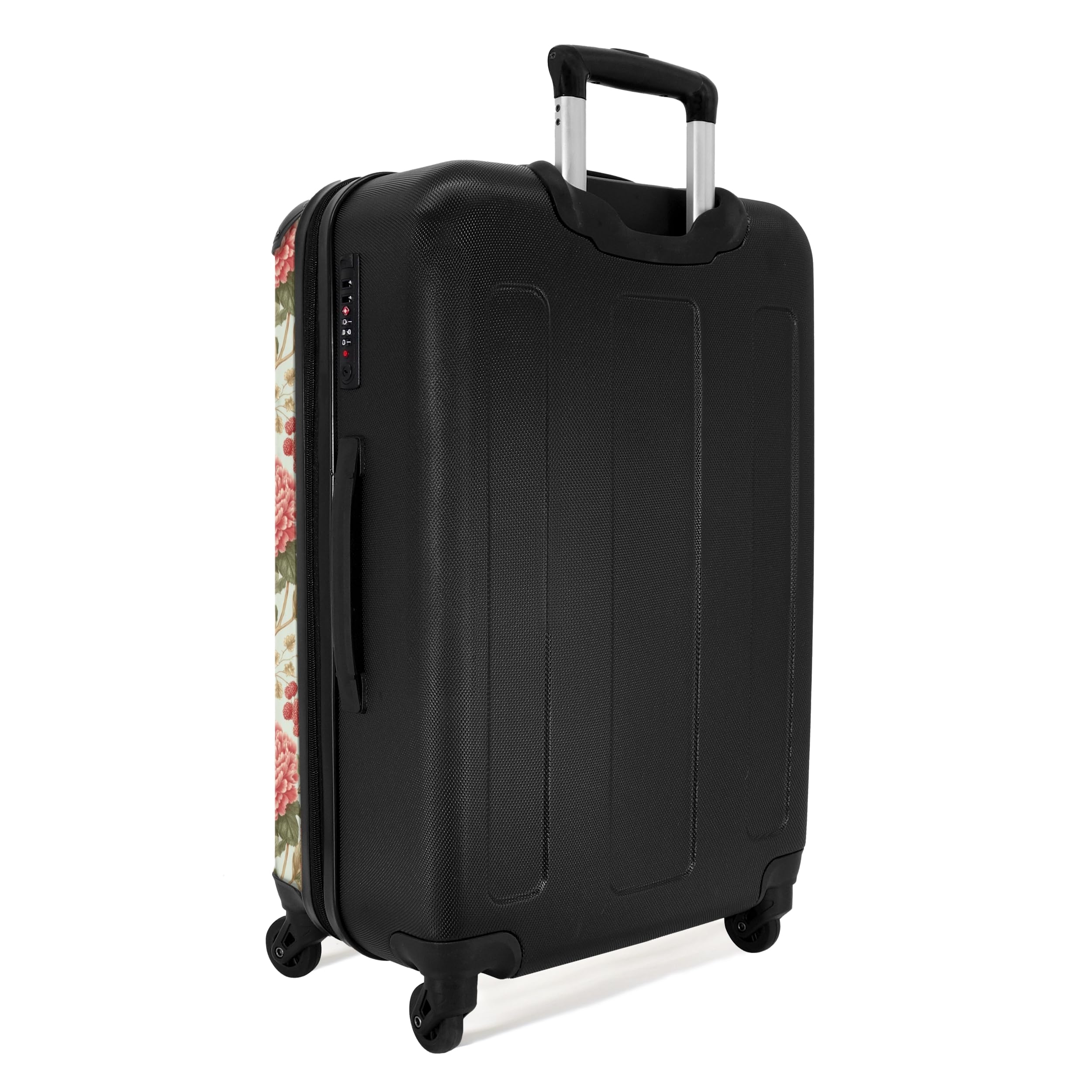 NoBoringSuitcases.com® Koffer Mittelgroß 67x43x25 cm Hartschalenkoffer L Trolley Rollkoffer mit 4 Rollen Leicht Schalenkoffer Mittel Klassisch - Botanisch - Mehrfarbig