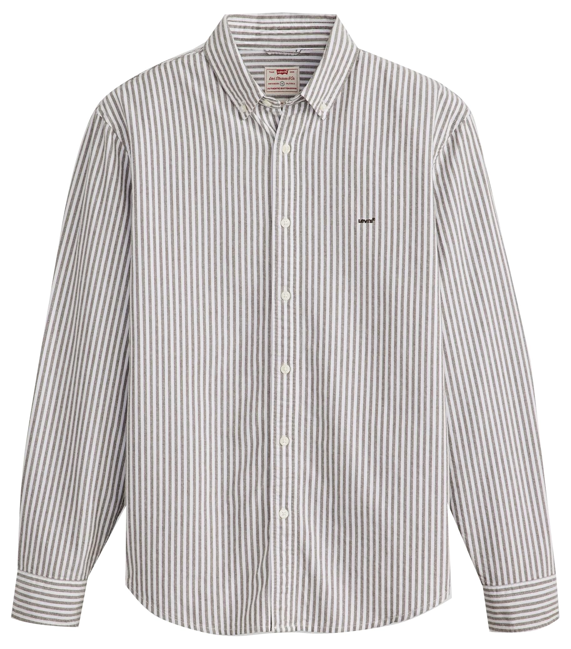 Levi's Men's Authentic Button Down Shirt, Waylon Stripe Delici, L