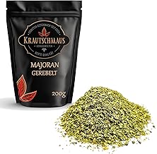 200 g Marjoram Rubed by Krautschmaus, Herbs for Seasoning and Cooking, Gently Dried, No Additives