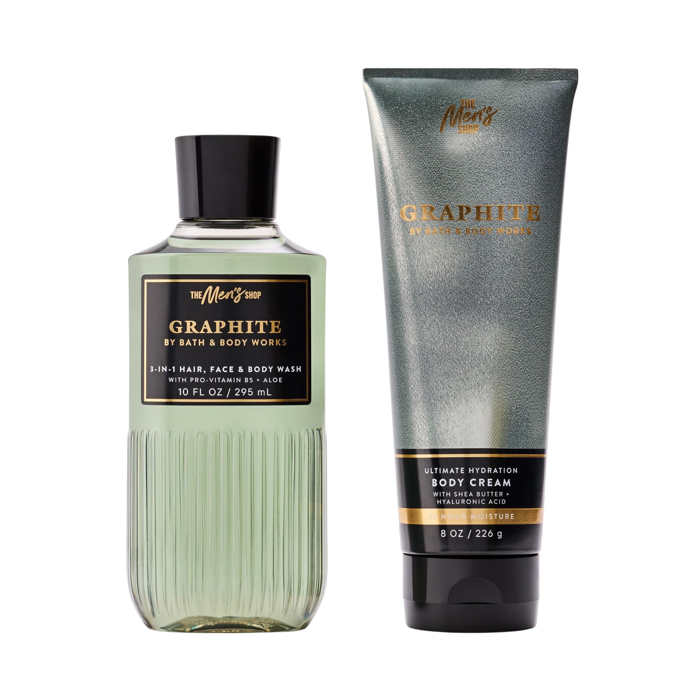 Bath & Body Works Graphite Body Wash & Cream Set -1