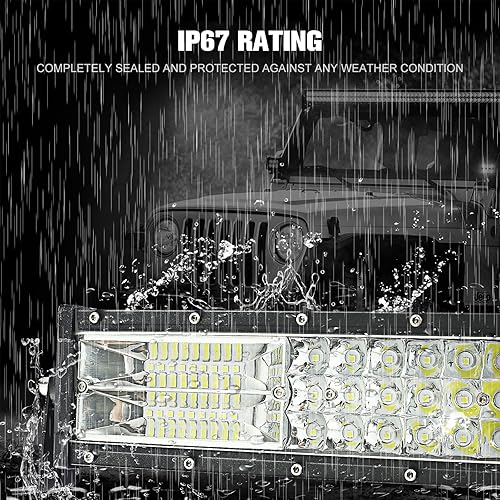 Miniatura 4 de Barra de luz LED de 32 pulgadas, 441 W, triple fila de inundación, lámpara de conducción de trabajo, 2 unidades de 4 pulgadas, 60 W, cubo