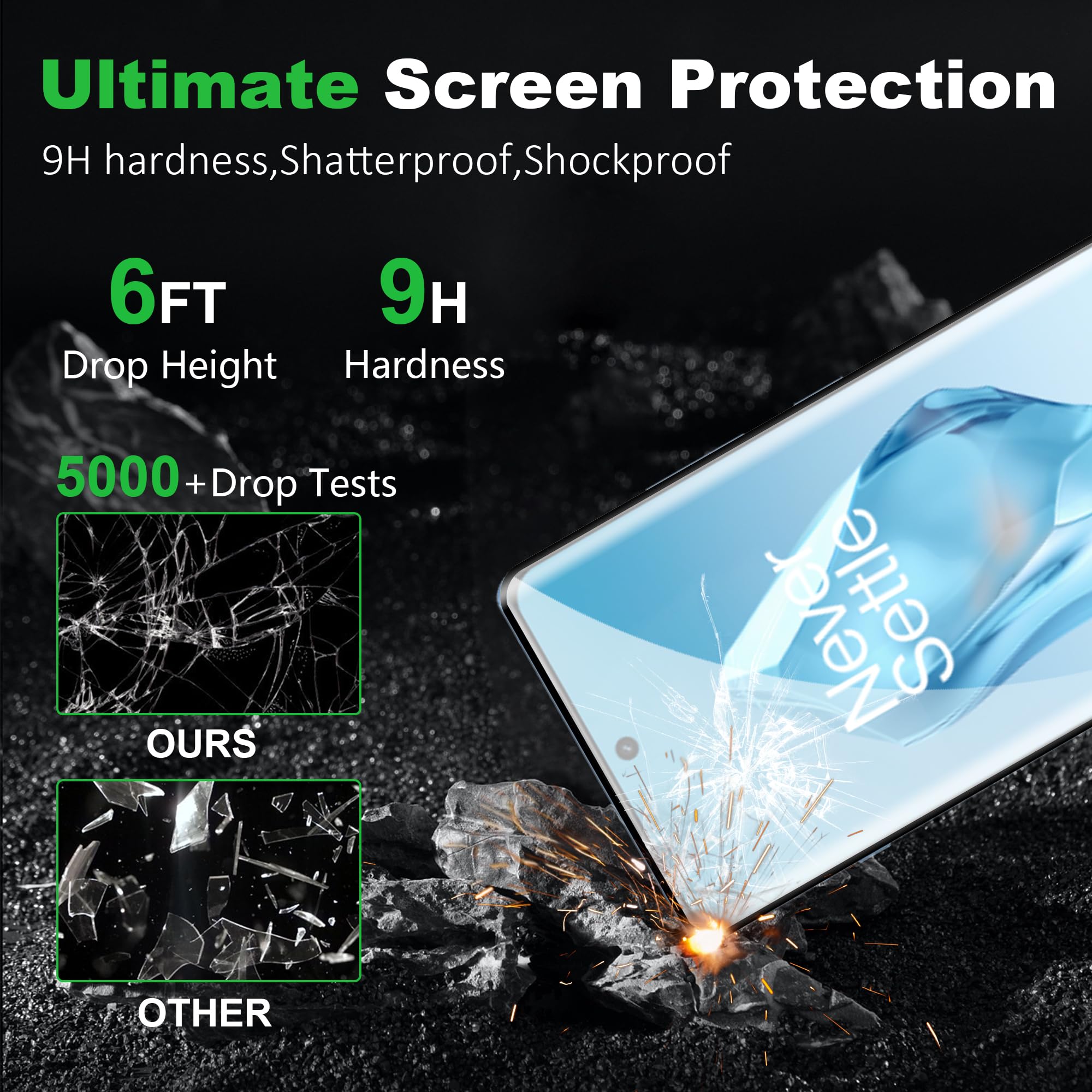 Verre Trempé Pour Huawei P50 Pro Plein Écran 3D Film Protection Écran