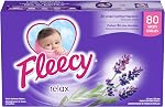 Fleecy Fabric Softener Dryer Sheets - For Irresistibly Soft & Static-Free Clothes | Paraben & Phosphate Free | Softener for Laundry | Relax, 80 Sheets