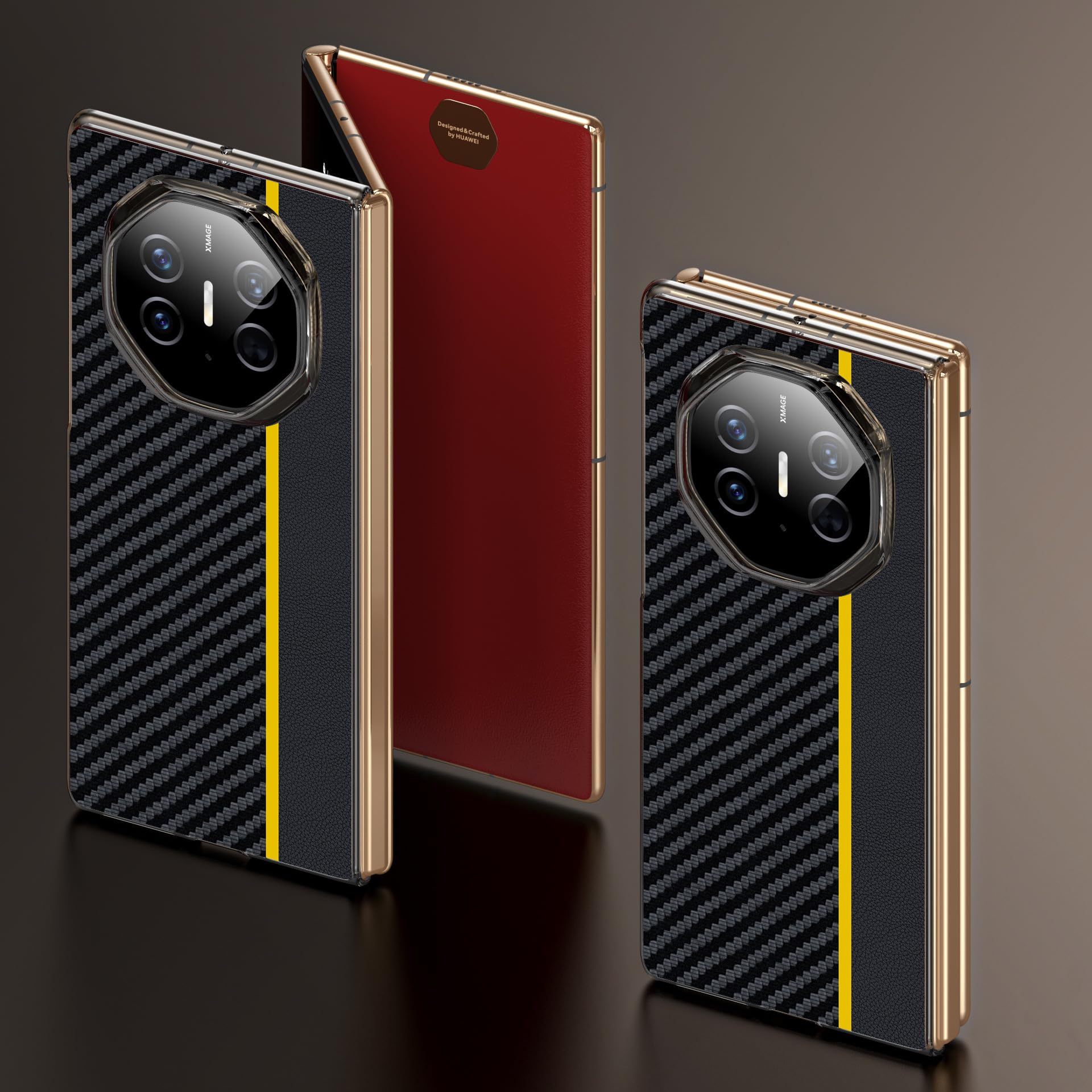Amazon.co.jp: For Huawei Mate XT用ケース、超薄型カーボンファイバー 