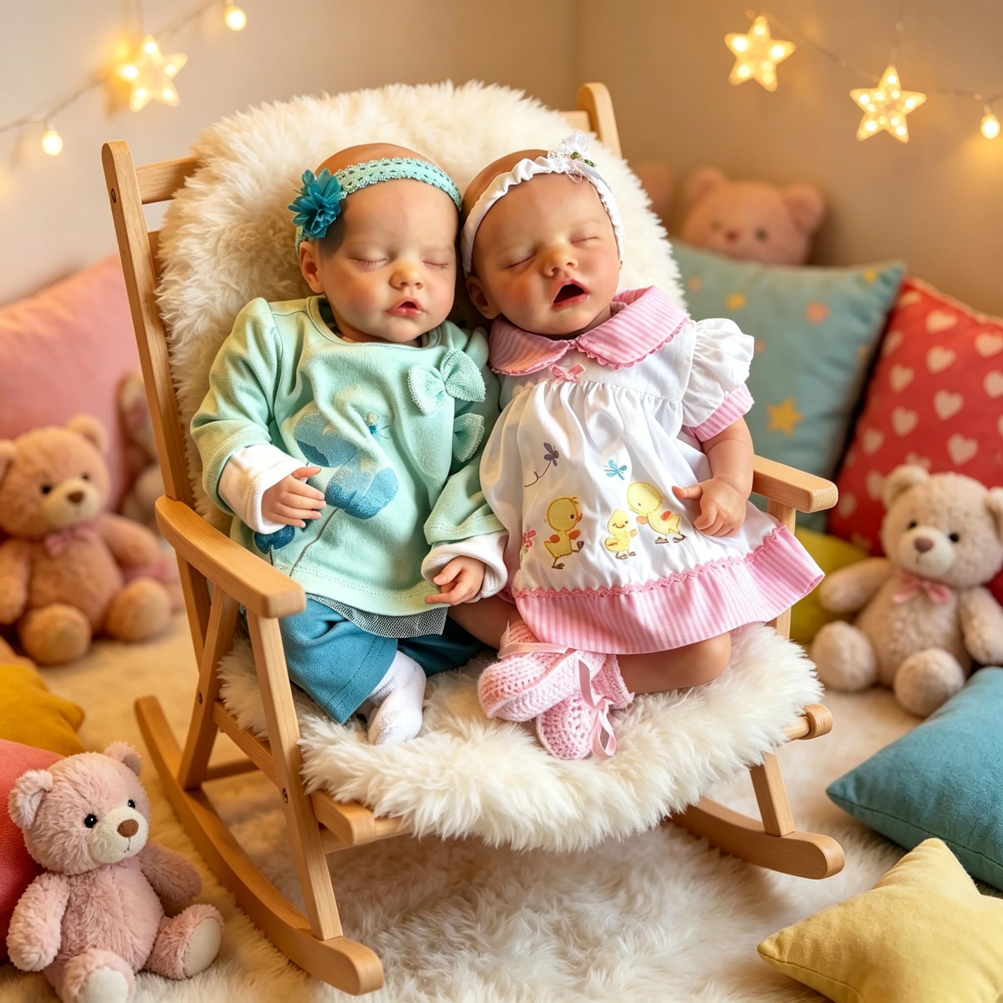 Realistyczne noworodki bliźniaczki siostra lalki niemowlęce pełny silikon Reborn śpiące dziewczyny bliźnięta lalka bobas dziewczyny życie jak realistyczne miękkie winylowe bliźnięta niemowlęta