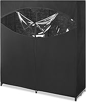 Vista 6 de Closet de Polypro para ropa, de 60 pulgadas, color blanco, de Whitmor, Tela, Negro, 60-pulgada