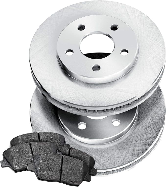 Power Sport Front Brakes and Rotors Kit Front Brake Pads