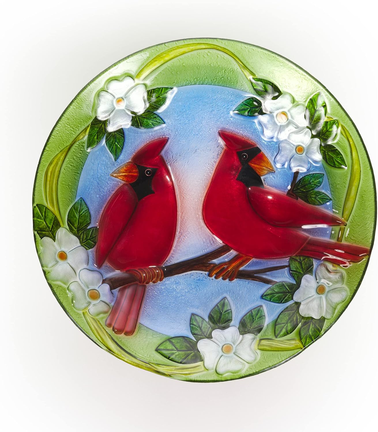 Alpine Corporation KPP608T-18 Birdbath Bowl Topper, Multicolor : Patio, Lawn & Garden