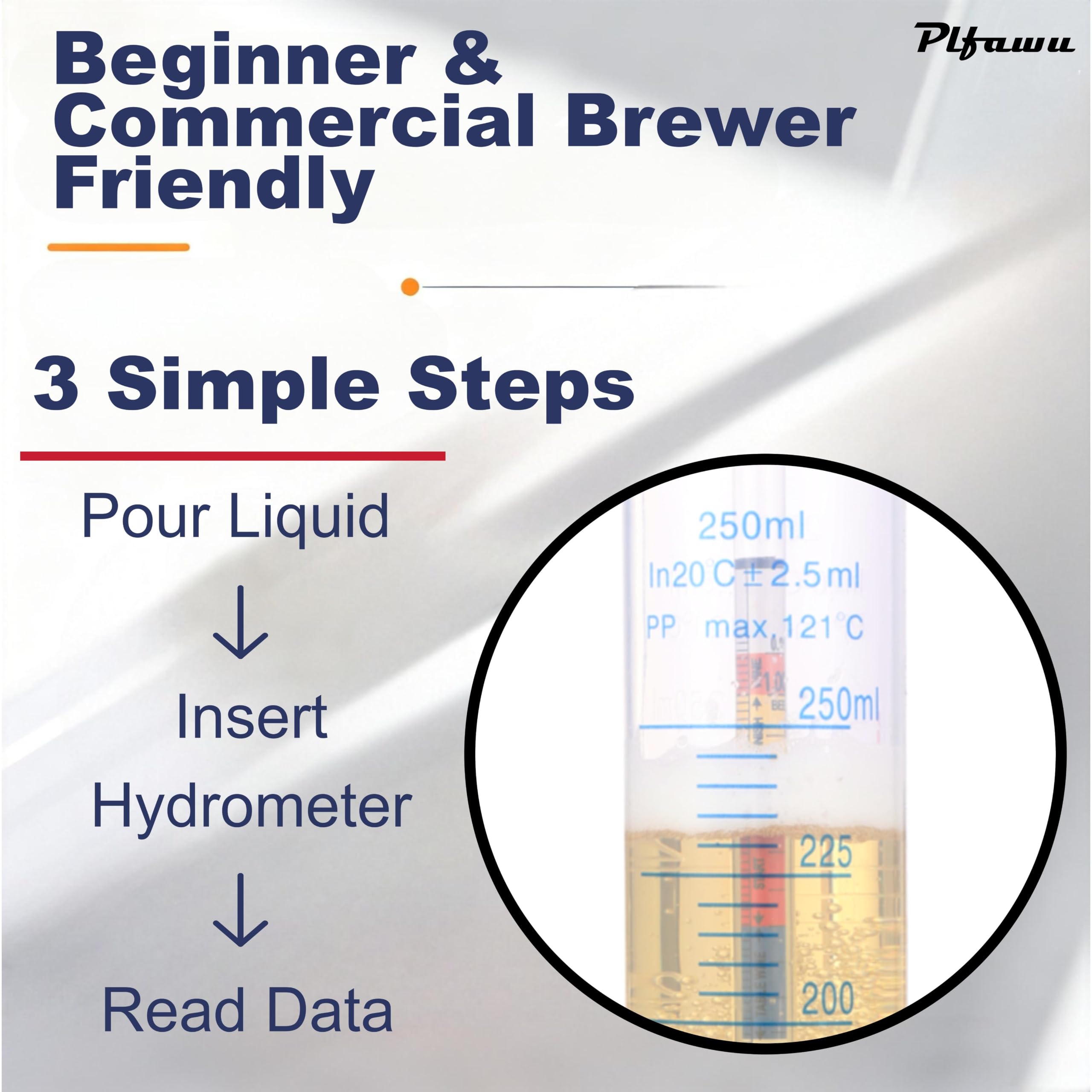 Lab Hydrometer Kit - ABV, Brix & SG Tester -3