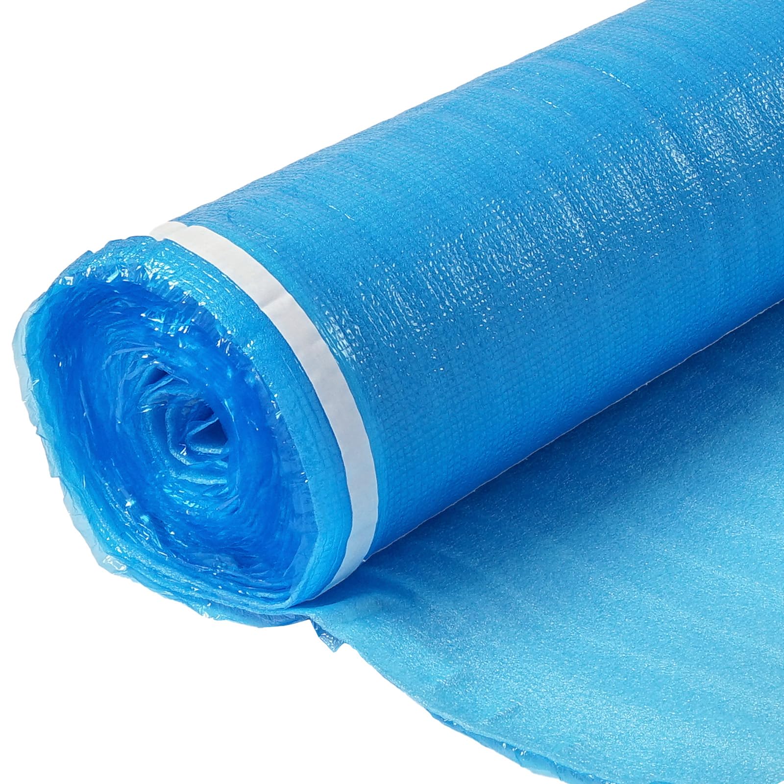 VEVOR Trittschalldämmung, 55,8 m², 3-in-1 2 mm dicke Dämmungunterlage mit Klebeband & Dampfsperre, EPE-Schaum mit blauem PE, Schalldämmung & Geräuschreduzierung, für Laminat-Holzböden, 6 Stk.