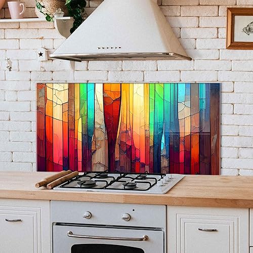 Miniatura 2 de Protector contra salpicaduras de vidrio templado para cocina, cubierta superior para estufa, salpicadura de vidrio, tabla de cortar, protector