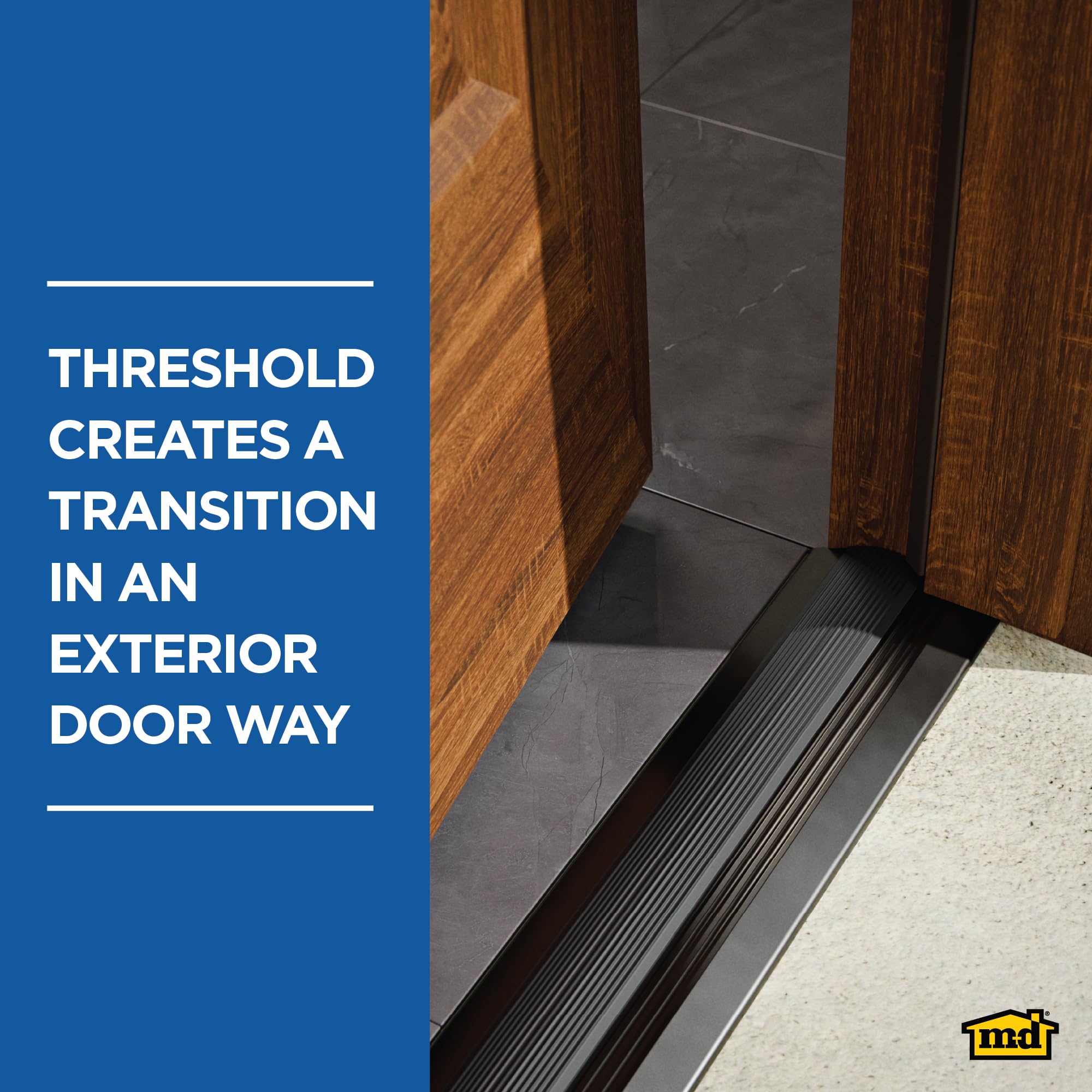 M-D Building Products 10116 36-Inch Deluxe Low Threshold with Vinyl Seal by M-D Building Products