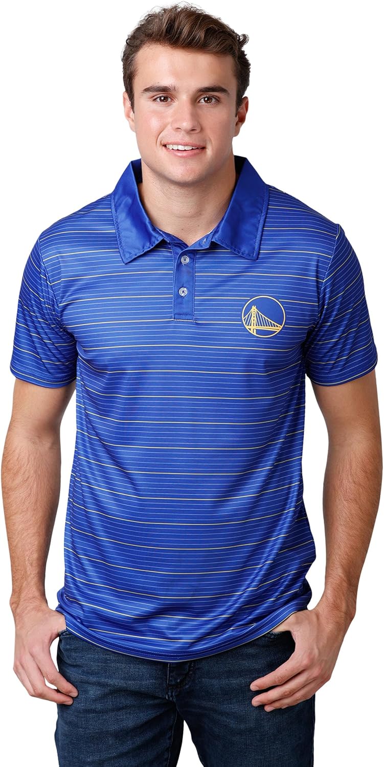 FOCO NBA Mens NBA Team Logo Polo Short Sleeve Polyester Shirt