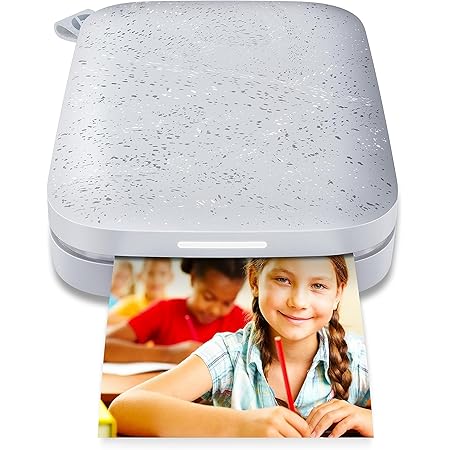 HP Sprocket Portable 2x3" Instant Color Photo Printer (Luna Pearl) Print Pictures on Zink Sticky-Backed Paper from your iOS & Android Device.